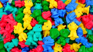 2.5" RUBBER REX & ROAR DINO MIX-250 CT