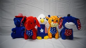 10-12" JUMBO PATRIOTIC PLUSH-60 CT