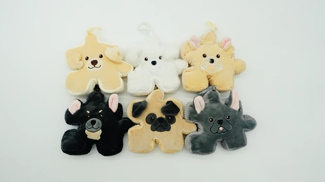 Pixel Plush MERCH-MMX-020 4" PUPS PLUZZLES W/CLIP- 48 CT